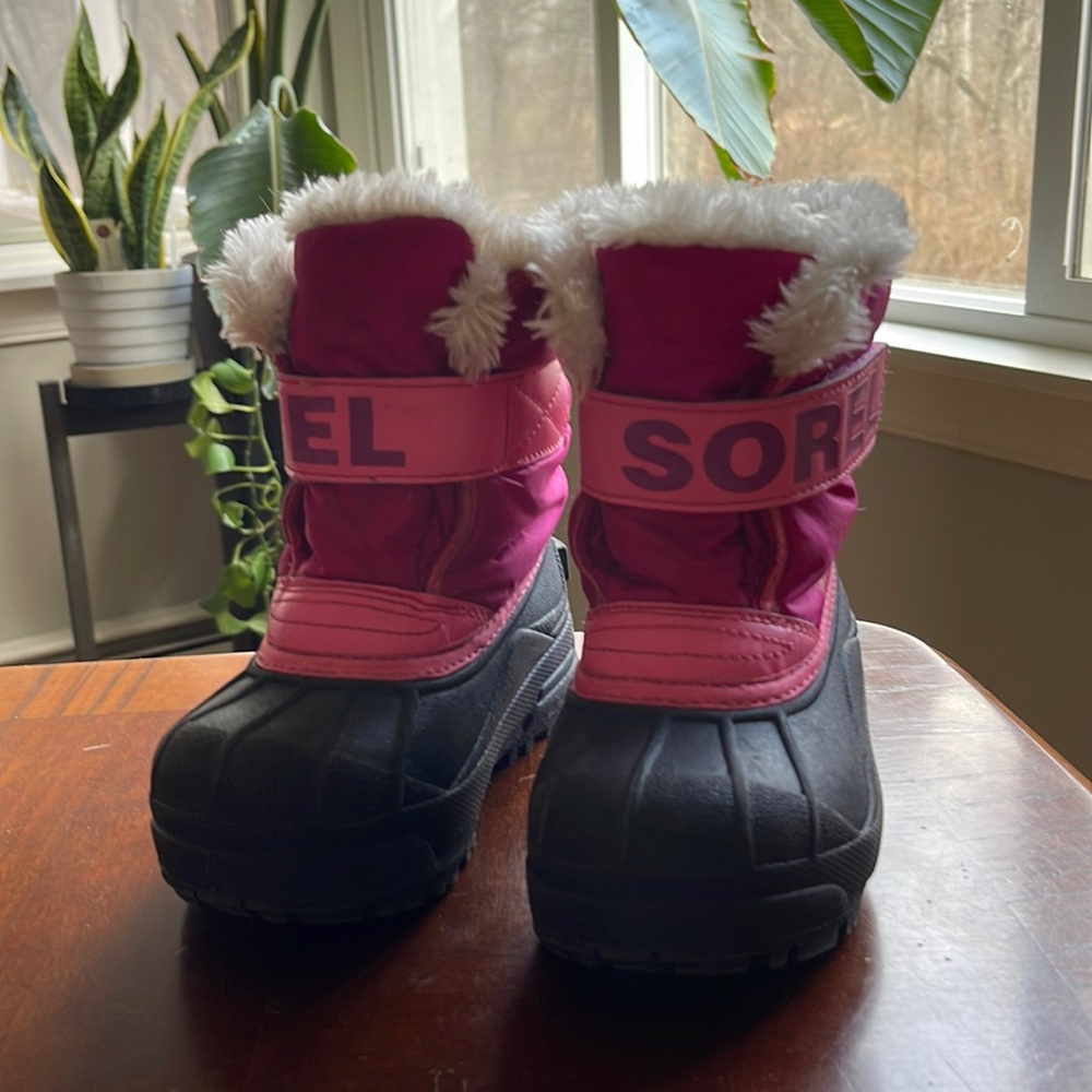 Pink Sorel Snow Boots